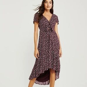 Abercrombie Floral Wrap Midi Dress